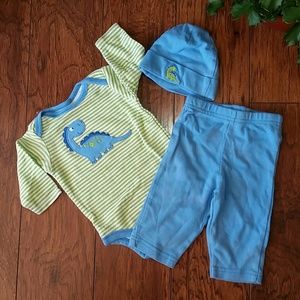 Gerber 3 piece baby boy outfit